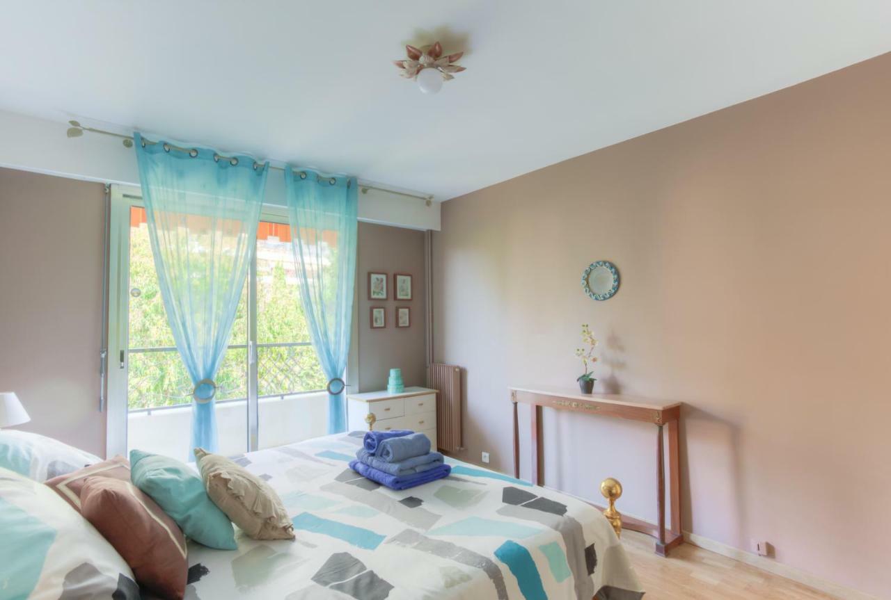 Confortable 3 Pieces Avec Superbe Vue Mer Apartamento Niza Exterior foto