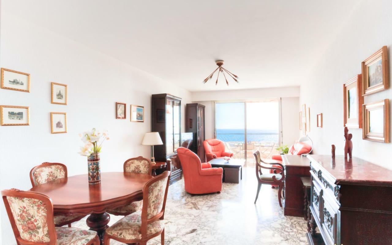 Confortable 3 Pieces Avec Superbe Vue Mer Apartamento Niza Exterior foto