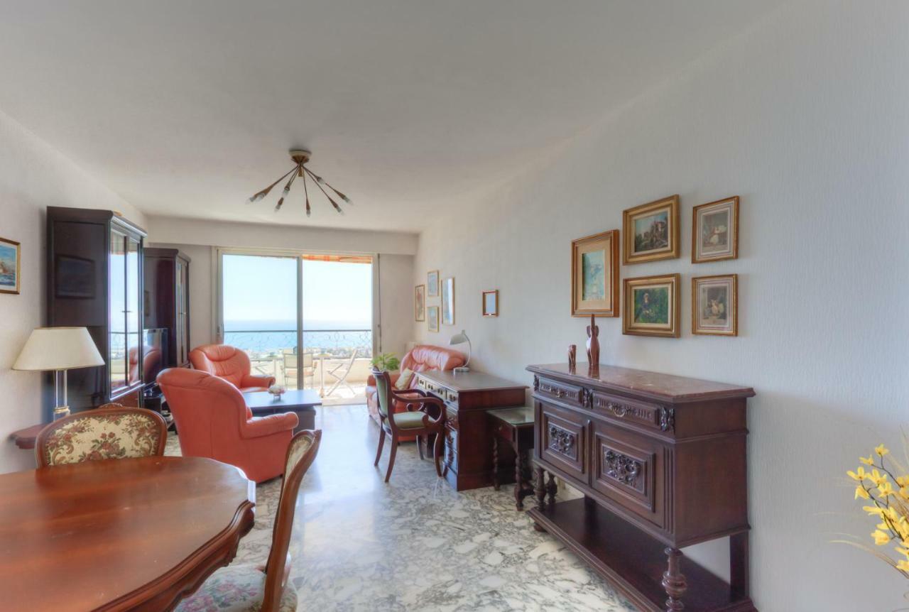Confortable 3 Pieces Avec Superbe Vue Mer Apartamento Niza Exterior foto